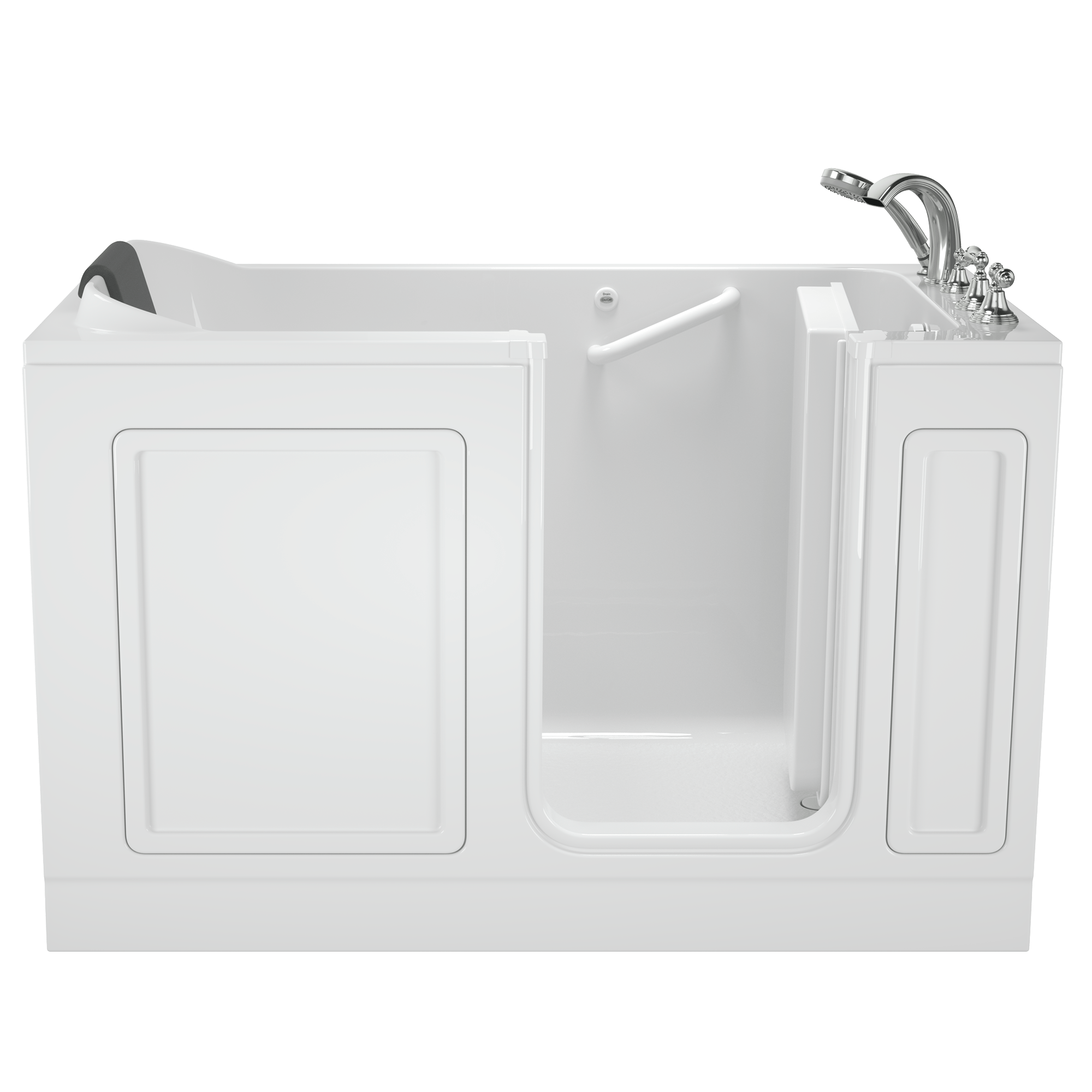Acrylic Luxury Series 32 x 60 -Inch Walk-in Tub With Soaker System - Right-Hand Drain With Faucet